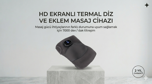3 Seviyeli Titreşimli Isıtmalı Diz Bakım Masaj Cihazı